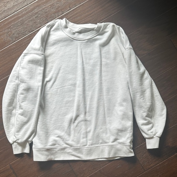 lululemon athletica Sweaters - Lululemon White Oversized Crew